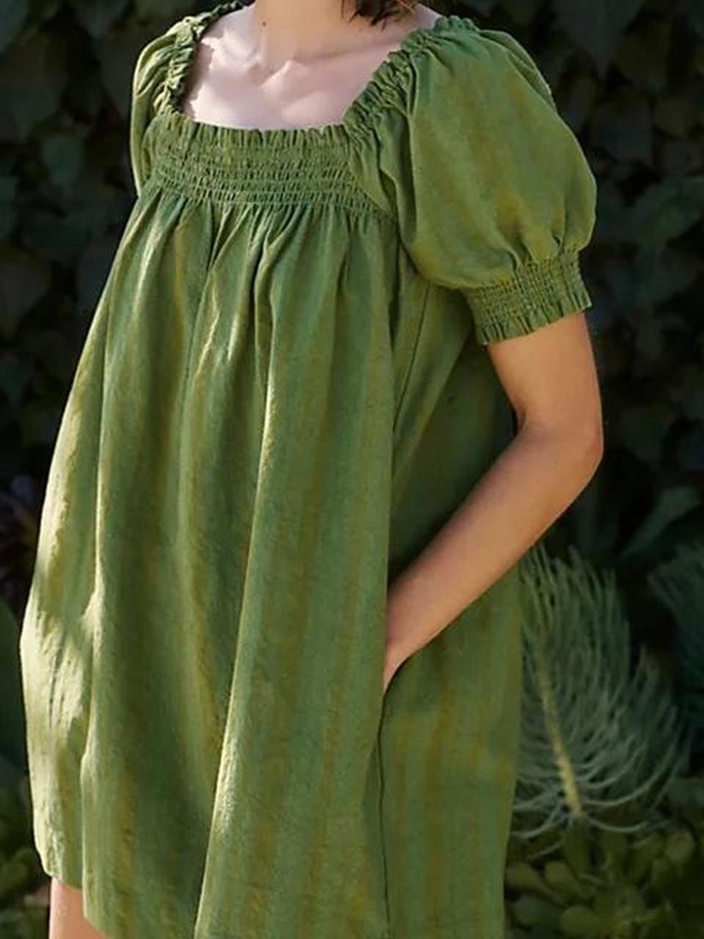 Free People Mini Mila Dress in Olive